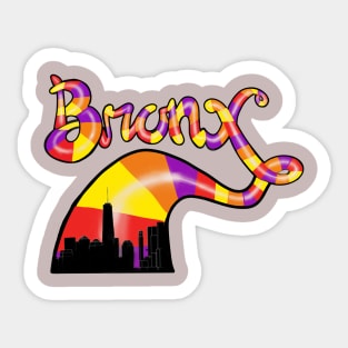 Bronx stripes Sticker